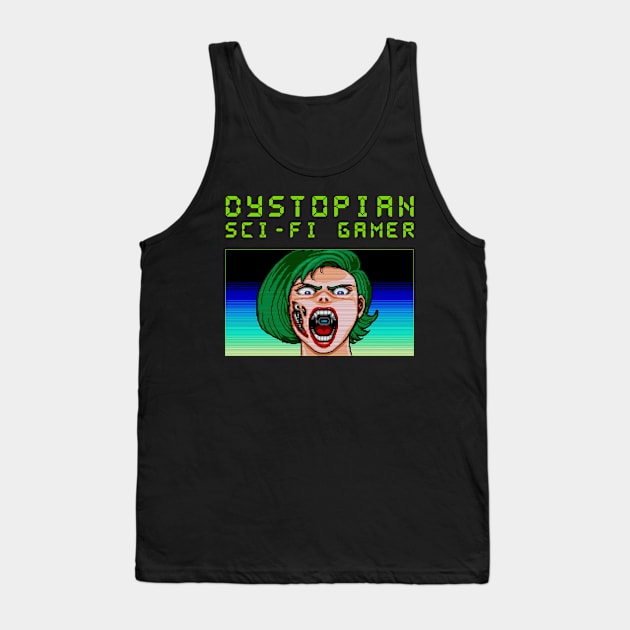 Dystopian Sci-Fi Gamer Tank Top by lilmousepunk